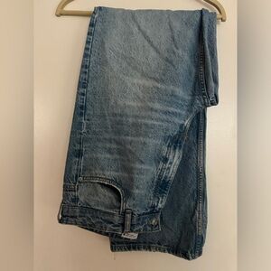 Zara high rise straight leg ankle jeans